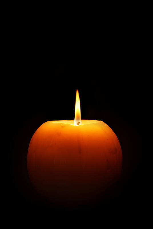 Candle Poster featuring the photograph Burning candle by Johan Swanepoel