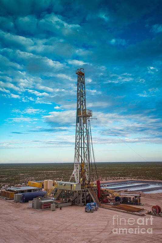 Oil Rig Poster featuring the photograph Cac008-2r101 by Cooper Ross
