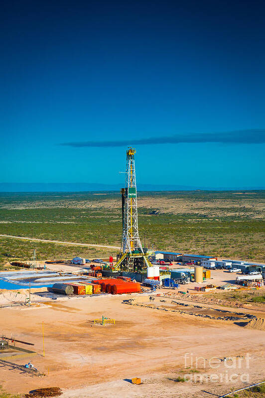 Oil Rig Poster featuring the photograph Cac008-8r122 by Cooper Ross