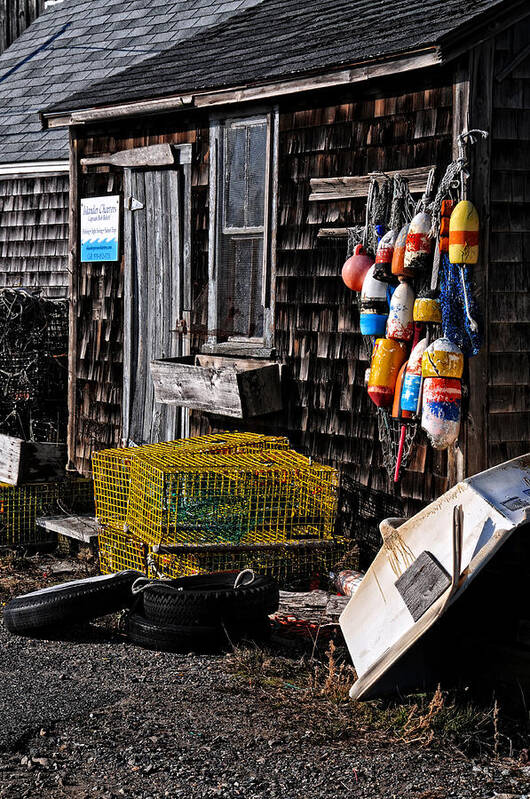 Seascape Poster featuring the photograph Captain Bob's Shanty by Mike Martin