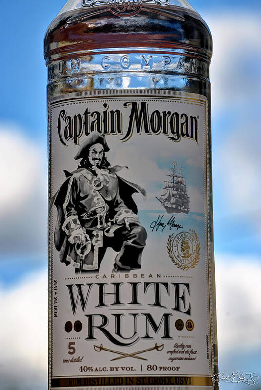 Iphone Poster featuring the photograph Captain Morgan White Rum by Michael Frank Jr