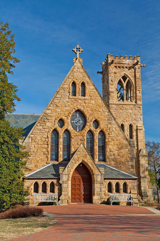 University Of Virginia Poster featuring the photograph Chapel at UVA by Melinda Fawver