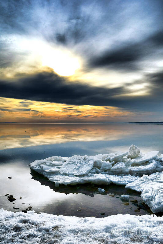 Chesapeake Poster featuring the photograph Chesapeake Bay Winter by Olivier Le Queinec