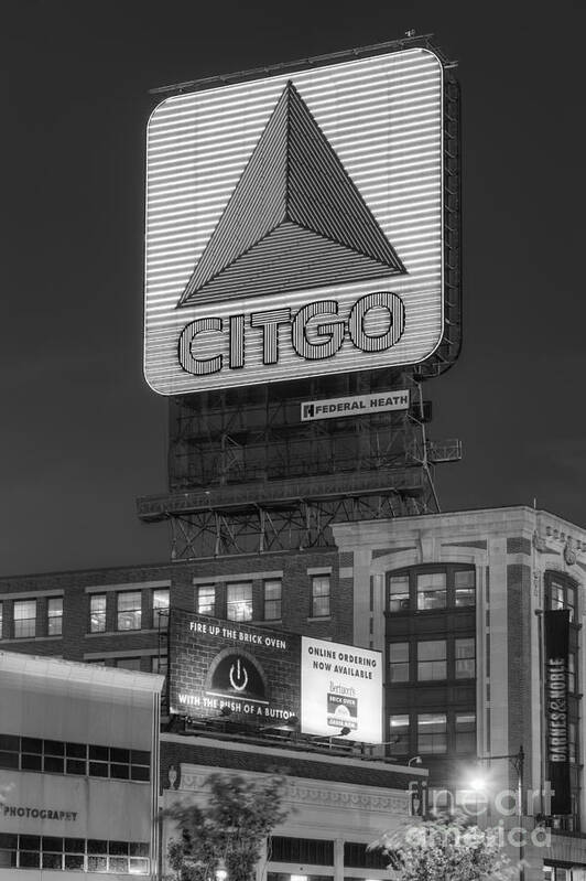 Clarence Holmes Poster featuring the photograph CITGO Sign in Kenmore Square VI by Clarence Holmes