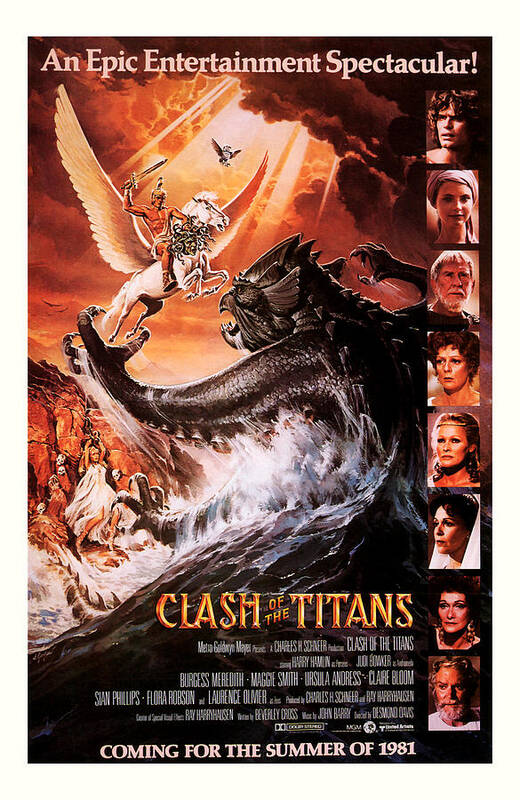 Clash of the Titans 1981 Movie Poster 10 x 14 Metal Sign Clash of