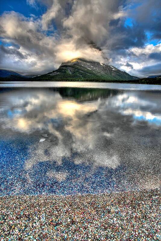 Breaking Clouds Poster featuring the photograph Cloud Catcher by David Andersen