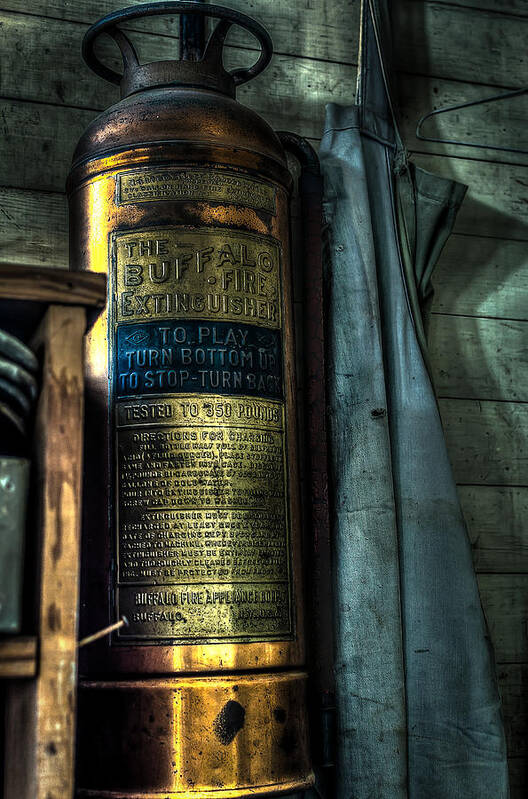 Fire Extinguisher Poster featuring the photograph Cobblers Fire Extinguisher by David Morefield
