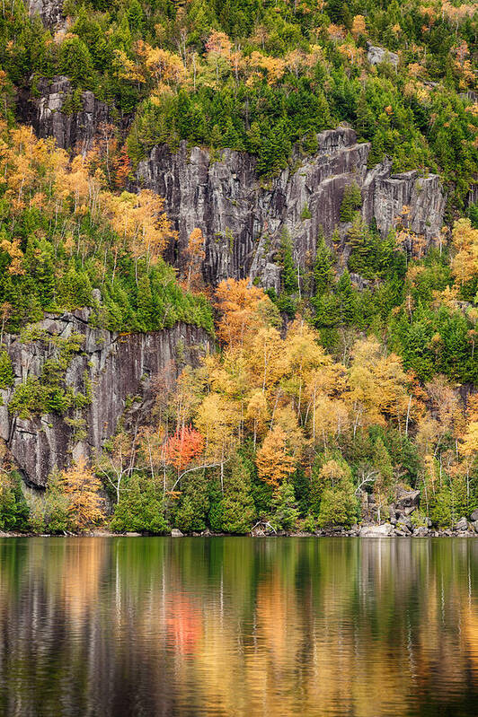 Autumn Poster featuring the photograph Colorful Cliff by Denise Bush