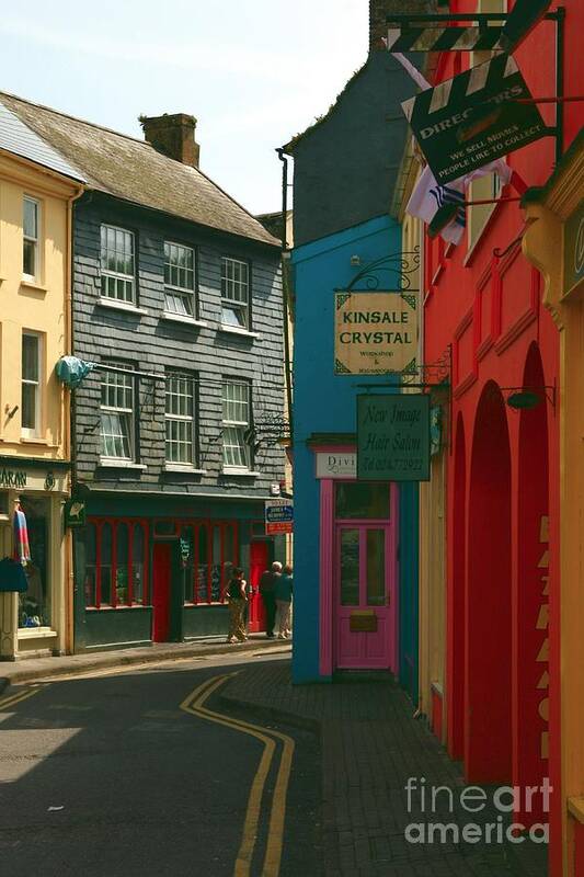 County Cork Poster featuring the photograph Colourful Kinsale Street by Jeremy Hayden