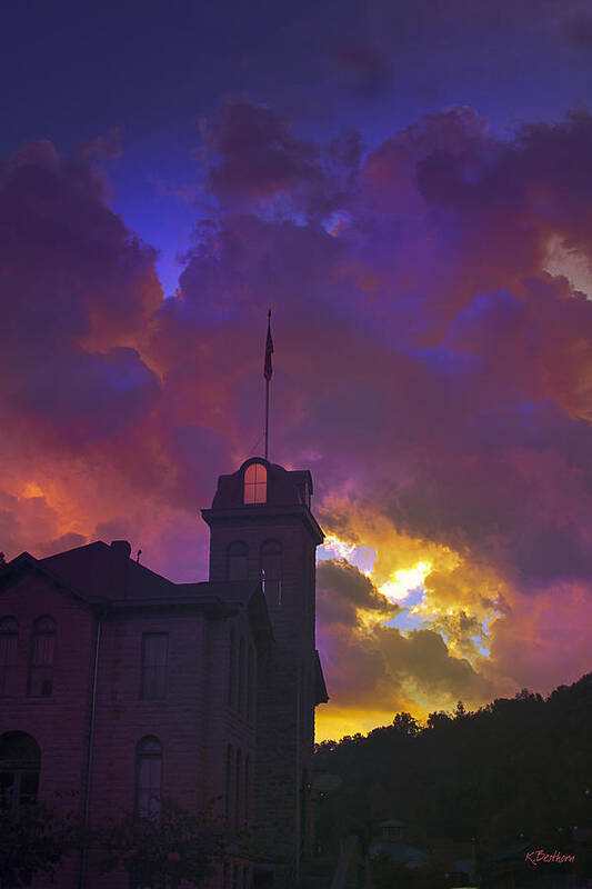 Eureka Springs Poster featuring the photograph Courthouse by Kathy Besthorn