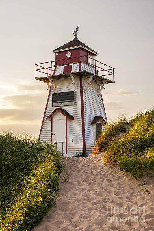 Lighthouse Poster featuring the photograph Covehead Harbour Lighthouse 2 by Elena Elisseeva