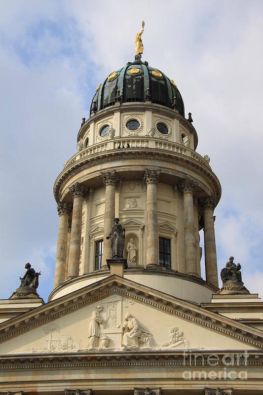 Cupola Poster featuring the photograph Cupola French Dome - Berlin by Christiane Schulze Art And Photography