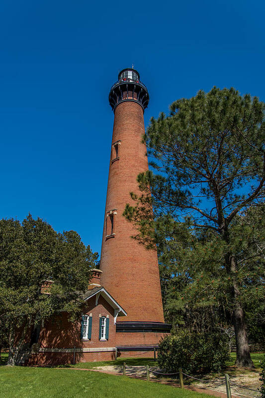 Currituck Poster featuring the photograph Currituck Lighthouse by Stacy Abbott