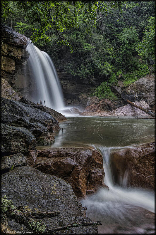 Waterfall Poster featuring the photograph Davis Falls by Erika Fawcett