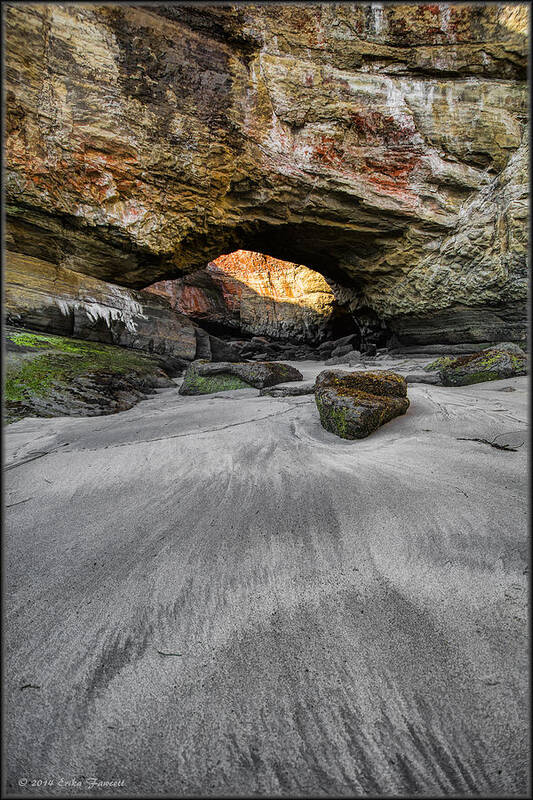 Sand Poster featuring the photograph Devil's Punchbowl by Erika Fawcett