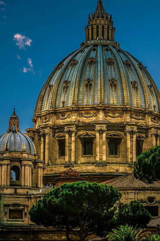Rome Poster featuring the photograph Dome of Michelangelo by Rob Tullis