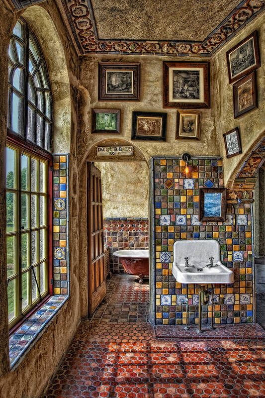 Bathroom Poster featuring the photograph Dormer Bath Room by Susan Candelario