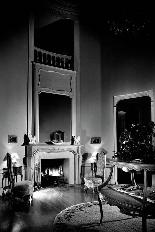 Fame Poster featuring the photograph Entrance Hall Of Joan Bennett And Walter Wagner's by Maynard Parker