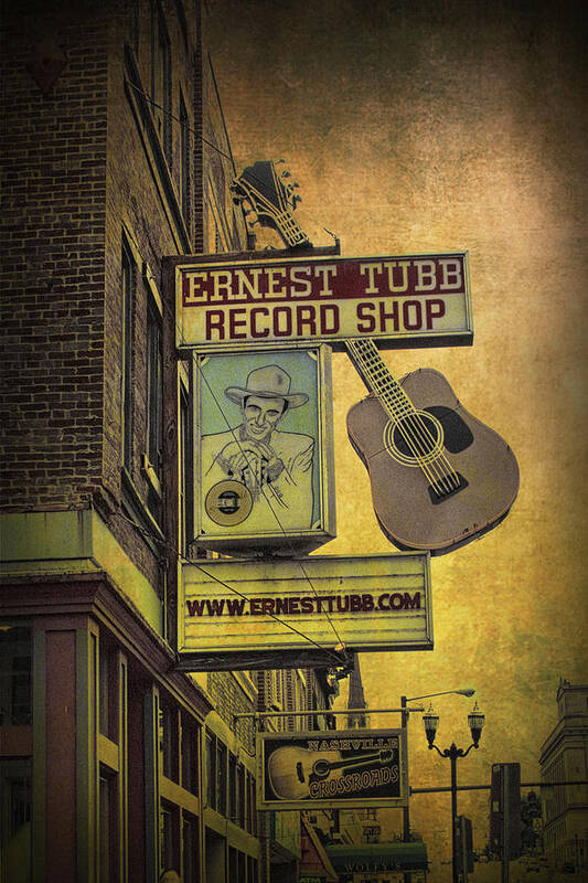 Art Poster featuring the photograph Ernest Tubb's Record Shop by Randall Nyhof