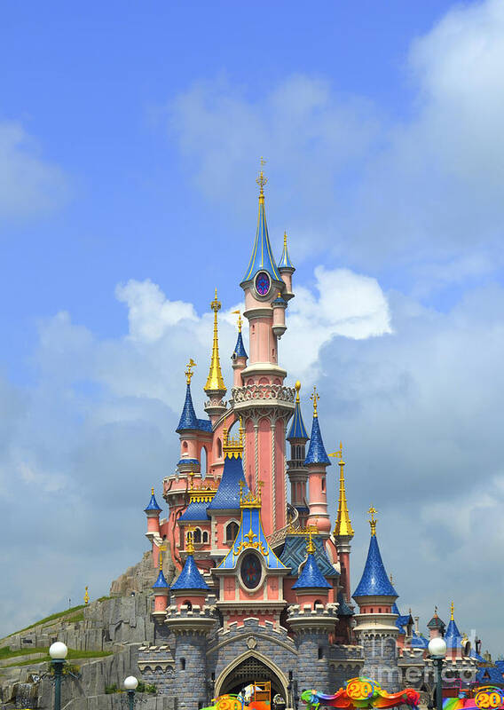 Fantasy Poster featuring the photograph Fantasy Palace at Eurodisney by Amir Paz