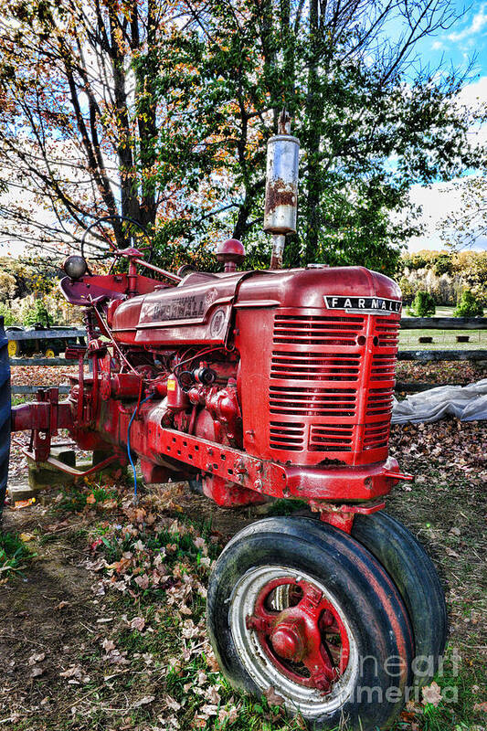 Paul Ward Poster featuring the photograph Farmers Tractor by Paul Ward