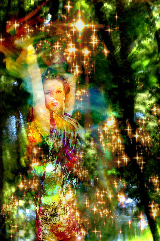 Forest Poster featuring the digital art Forest Goddess 4 by Lisa Yount