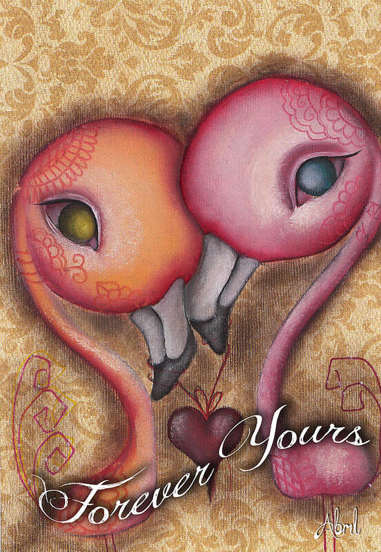 Love Poster featuring the painting Forever Yours by Abril Andrade