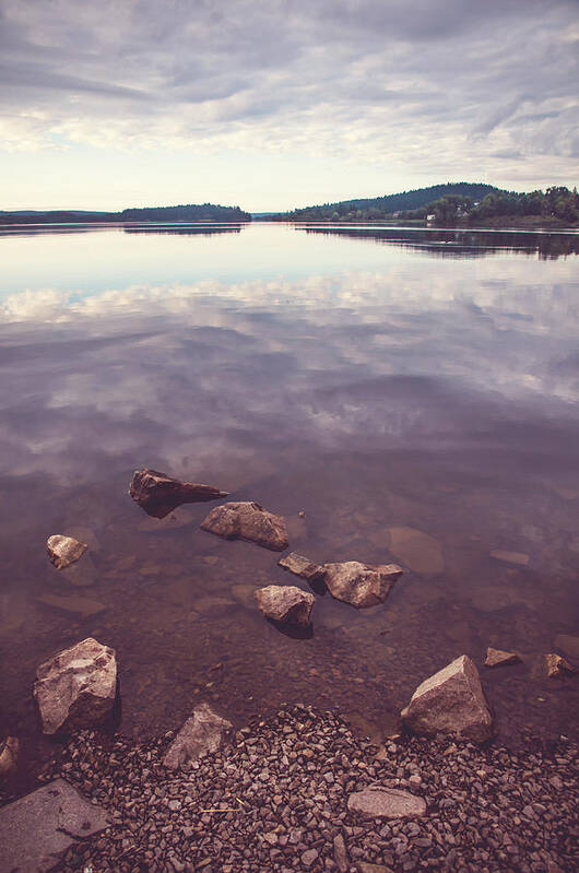 Nature Poster featuring the photograph From the Depth of Silence. Ladoga Lake by Jenny Rainbow