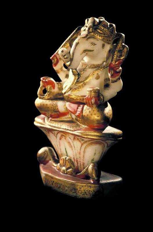 Ganesh Poster featuring the photograph Ganesha Figurine by Patrick Landmann/science Photo Library