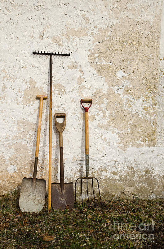 Tool Poster featuring the photograph Garden tools by Kennerth and Birgitta Kullman