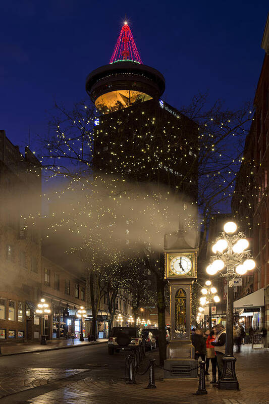 Gastown Poster featuring the photograph Gastown at Five by Paul W Sharpe Aka Wizard of Wonders