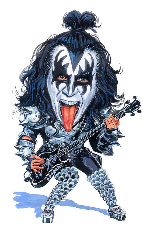 #faaAdWordsBest Poster featuring the painting Gene Simmons by Art 