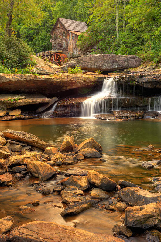 America Poster featuring the photograph Glade Creek Grist Mill - Layland West Virginia by Gregory Ballos