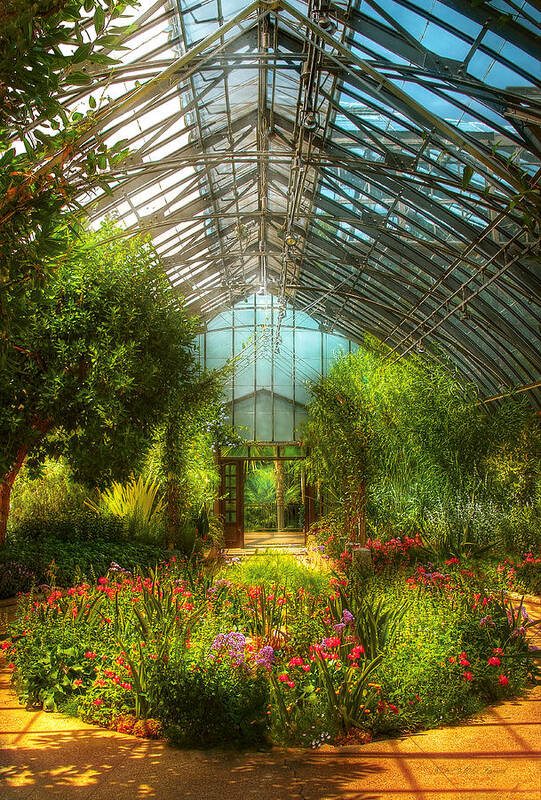 Greenhouse Poster featuring the photograph Greenhouse - Paradise under glass by Mike Savad