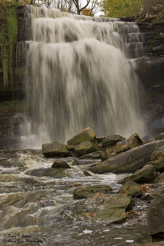 Grindstone Falls Poster featuring the photograph Grindstone Falls by Hany J