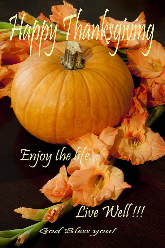 Happy Thanksgiving Poster featuring the photograph Happy Thanksgiving by Ivete Basso Photography