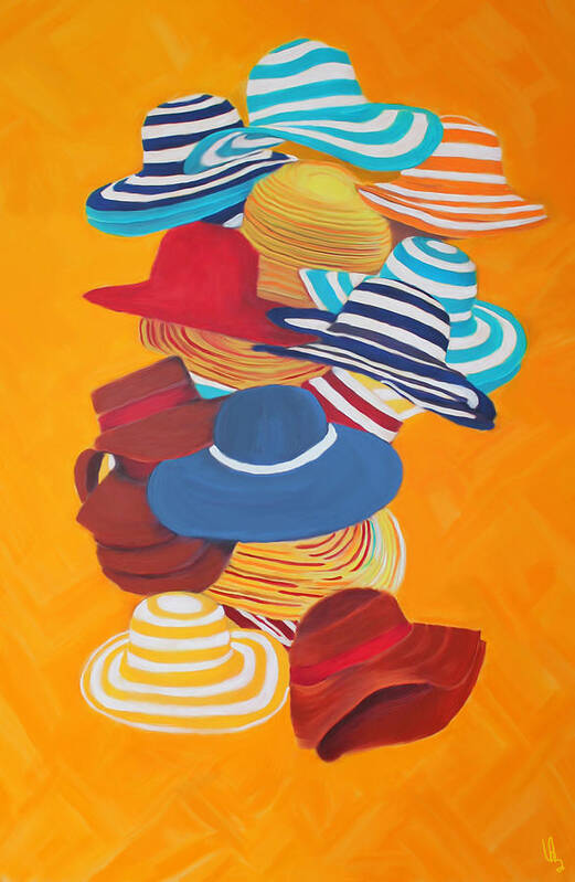 Hats Poster featuring the painting Hats Off by Deborah Boyd
