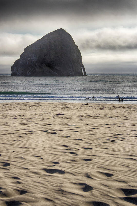 Haystack Poster featuring the photograph Haystack Rock by Jayme Spoolstra