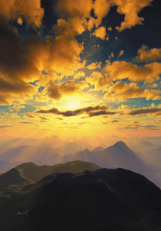 Mountains Poster featuring the photograph Heaven's Breath 27 by The Art of Marsha Charlebois