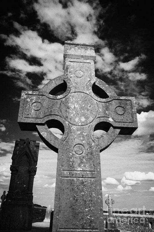 Ireland Poster featuring the photograph high stone celtic cross Rock of Cashel tipperary ireland by Joe Fox