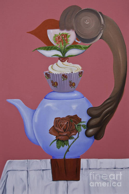 Tea Poster featuring the painting High Tea by James Lavott