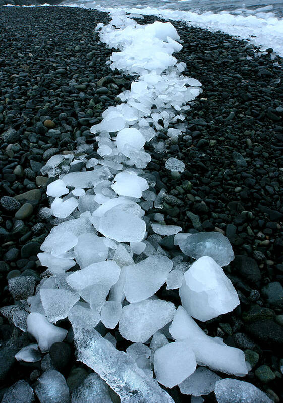 Iceberg Poster featuring the photograph Ice Pebbles by Amanda Stadther