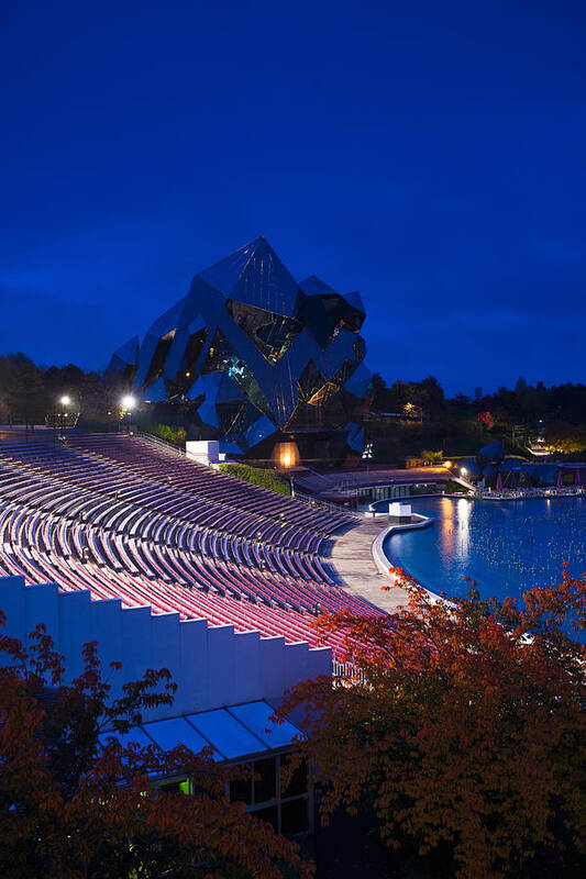 Photography Poster featuring the photograph Imax Theater, Futuroscope Science Park by Panoramic Images