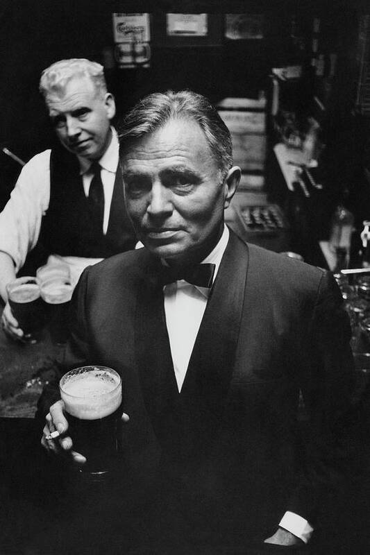 Fashion Poster featuring the photograph James Mason At A Pub In Dublin by Richard Richards