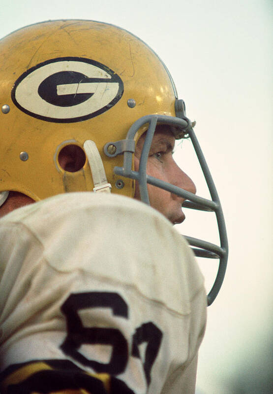 Marvin Newman Poster featuring the photograph Jerry Kramer Close Up by Retro Images Archive