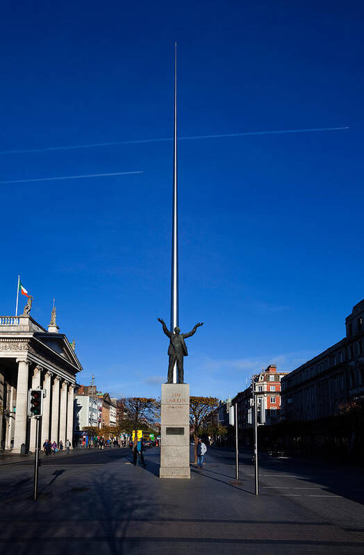 Photography Poster featuring the photograph Jim Larkin Statue, Dublin, Ireland by Panoramic Images
