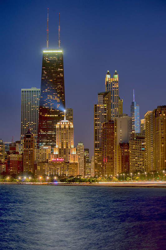 Chicago Poster featuring the photograph John Trumps the Drake by Donald Schwartz