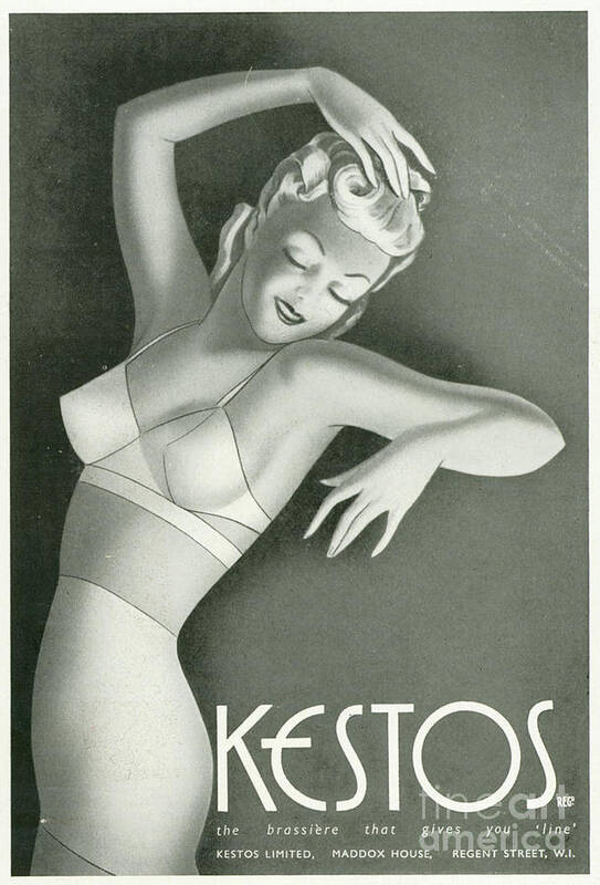 Kestos 1930s Uk Womens Underwear Bras Poster
