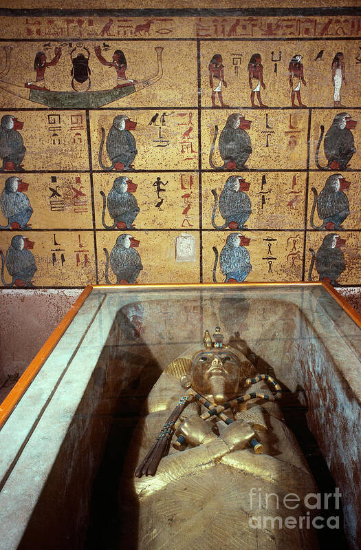 Pharaoh Poster featuring the photograph King Tutankhamuns Tomb by John G. Ross