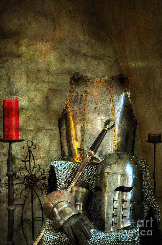 Medieval Poster featuring the photograph Knight - A Warriors Tribute by Paul Ward